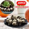 20/40/60PCS Mini Skull Model Skull Sculptures Collectable Halloween Decorative Ornament Landscape Garden Potted Plant Decor