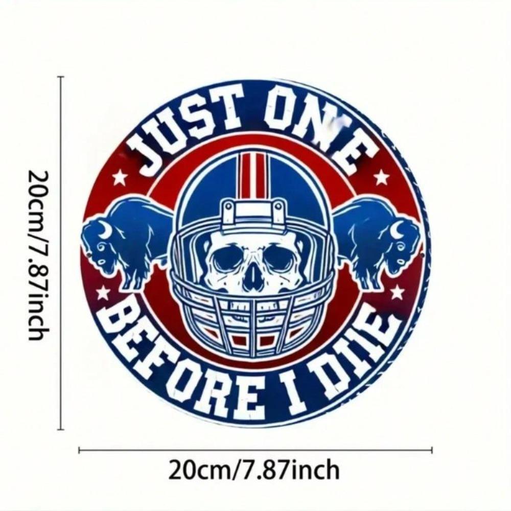 Vintage Buffalo Bills NFL Metal Tin Sign Vintage Metal Wall Decor Rustic Man Cave Garage Office Bar Decor