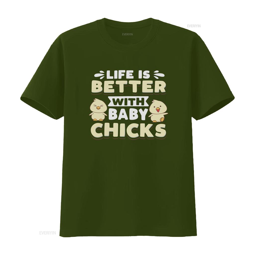 Chicken Owner T Shirt Lover Farmer Better With Baby Chicks  vintage Washed streetwear fashion homme Versatile Slightly graphic