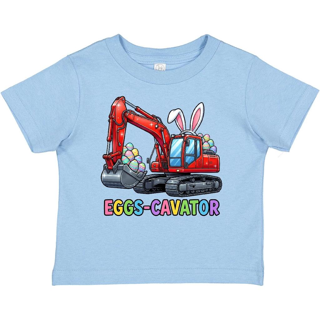 Inktastic Easter Bunny Eggs-Cavator Baby T-Shirt Funny Holiday Spring Red Infant