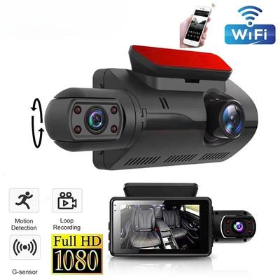 Dual Lens Dash Cam for Cars Black Box HD 1080P Car Video Recorder with WIFI Night Vision G-sensor Loop Recording Dvr Car Camera