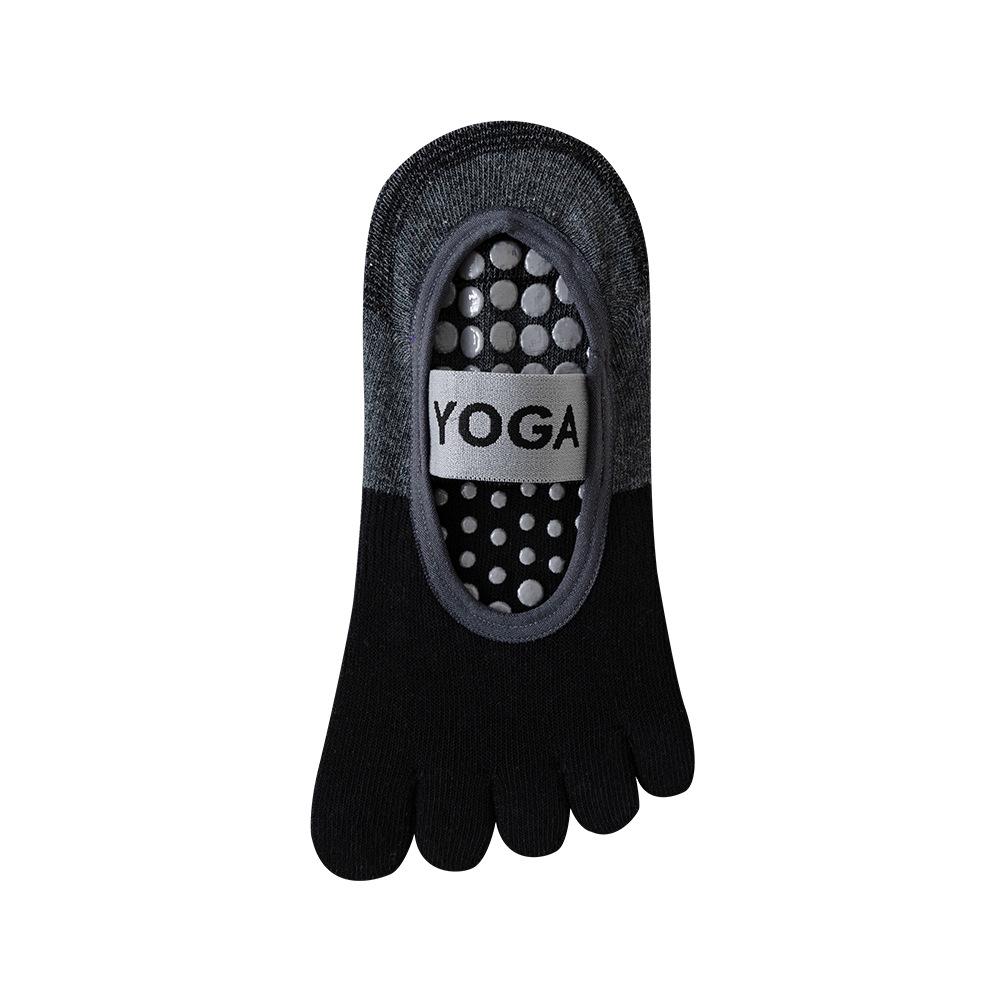 Five-finger Yoga Socks, Women's Anti-slip Dispensing Floor Socks, Backless Straps, Indoor Fitness Pilates Sweat-absorbing Socks