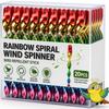 5/20 Stück Mehrfarbige Gradient Vogelabwehr Anti-Vogel-Abwehr Spiralstäbe Garten Windabweiser Vögel verscheuchen Hängendes Gerät