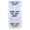 500Pcs Round Thank You For Your Order Sticker Heart Thanks For Shopping