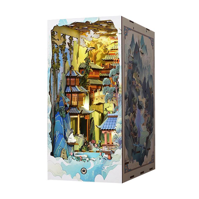 Jiate SL15 Penglai Fairyland Pop-up Book Stand Model Kit - Creative Handmade Birthday Gift Ornament