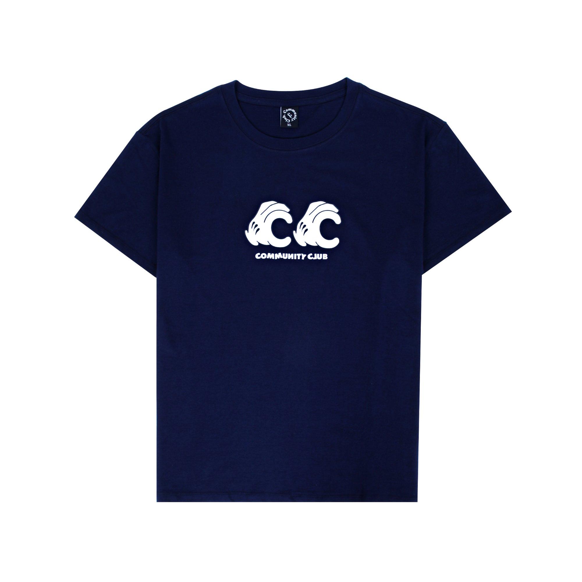 Community Club Finger T-Shirt (Navy) L