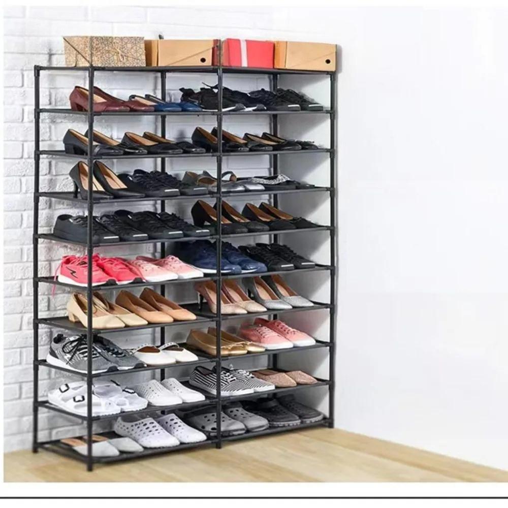 1PC Simple Shoe Rack Durable Shoe Storage Rack Easy To Assemble Shoe Storage Container Multifunctional Display Rack Home Storage