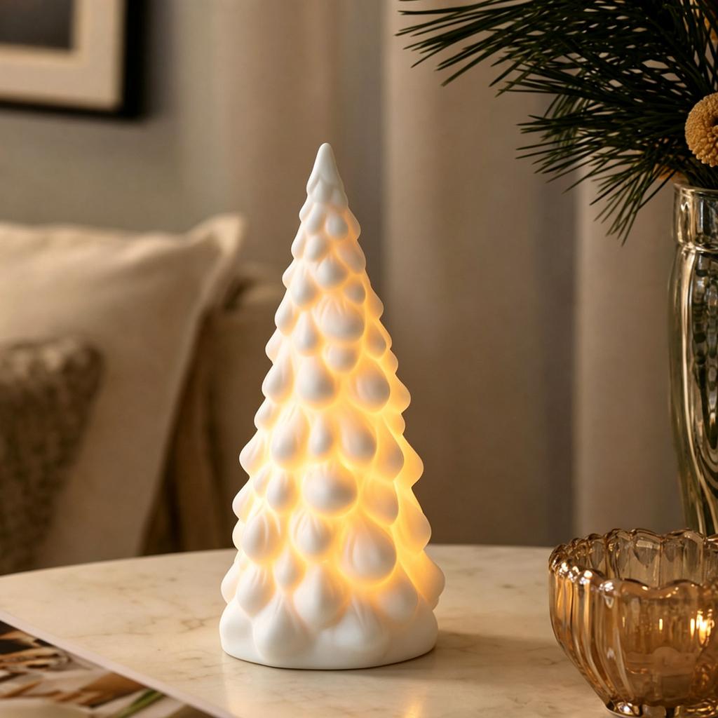 Christmas Ceramic House Tabletop Decoration for Holiday Shelf Display