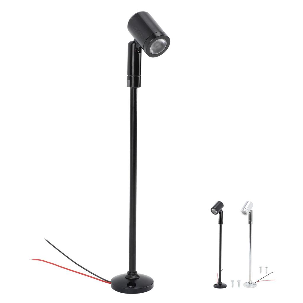 LED Jewelry Showcase Spotlights Bright Modern Standing DC12V Mini Jewelry Showcase Display Light Aluminum for Cosmetic Counter