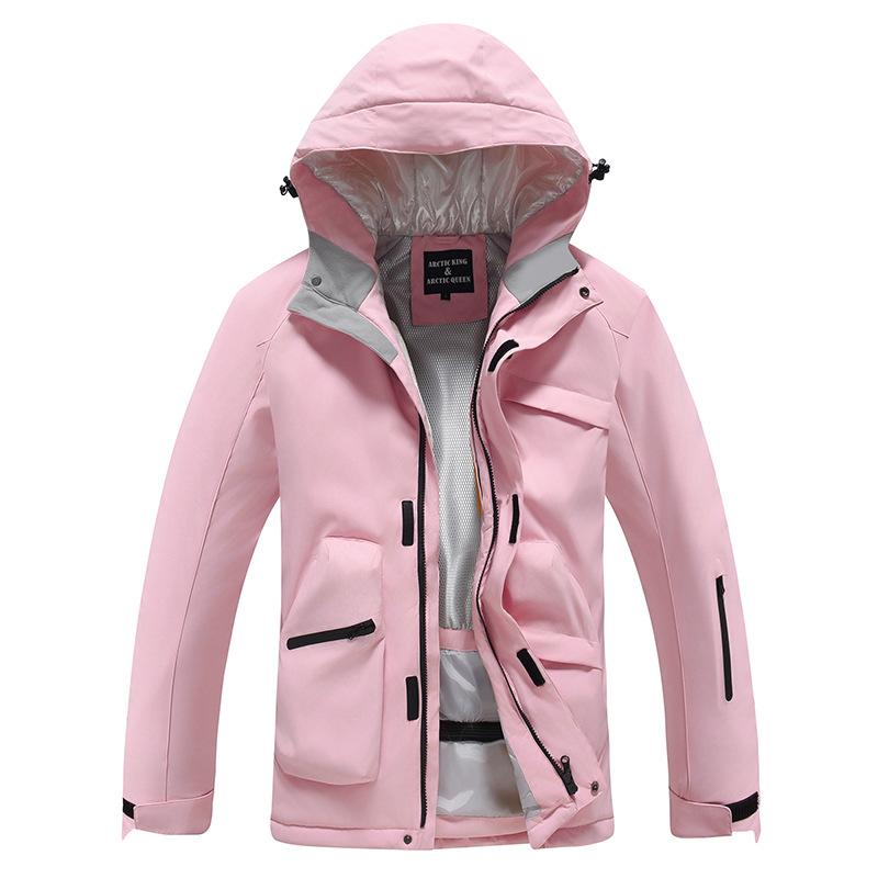 Skiing Jacket for Women and Men Snowboard Coat Waterproof Windproof Insulated Winter Mountain Outdoor Snow Sports Hooded Warm Ski Jackets With Pockets