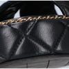 Chanel G46613 CC Logos Matelassé/Kette Plateau Sandalen Schuhe 37 1/2C Schwarz / goldGebraucht