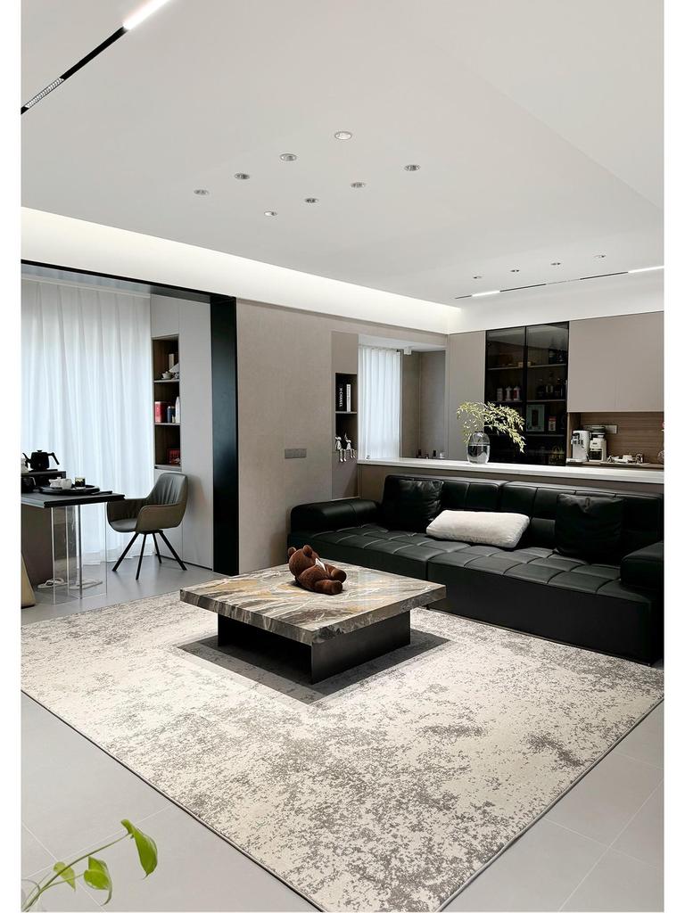 Waterproof Italian Luxury Minimalist Rug for Living Room, Bedroom, or Sofas