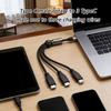 180 Degree Rotatable Type C Extension 1 Male To 3 Male USB Cable Power Adapter Converter Splitter for Smartphone
