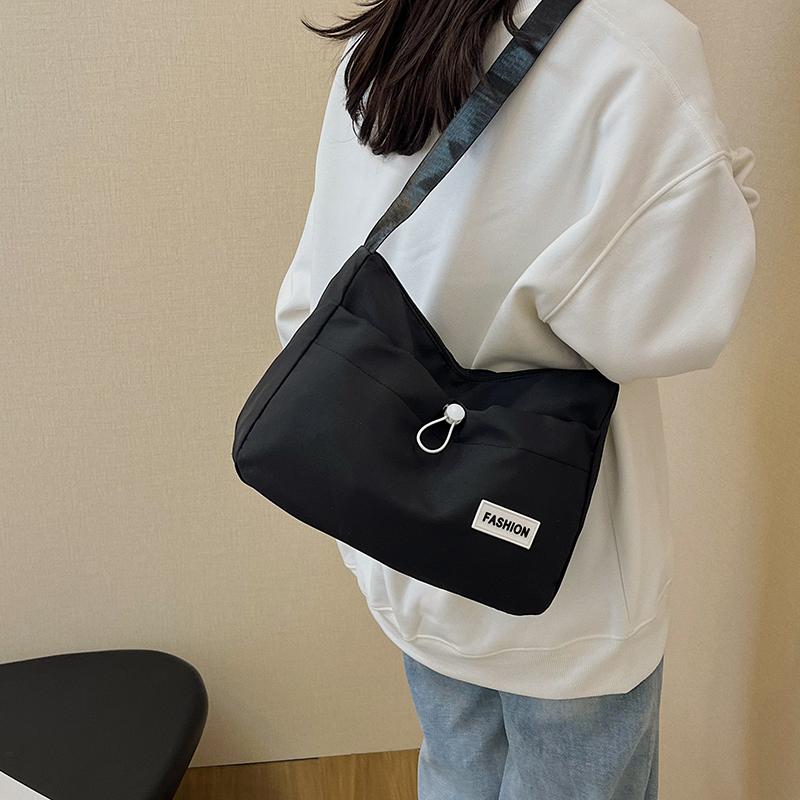 

Japanese-style Harajuku versi of the Korean-style cute and versatile college student schoolbag. Trendy large-capacity canvas c (30cm<Max Length<50cm) чёрный