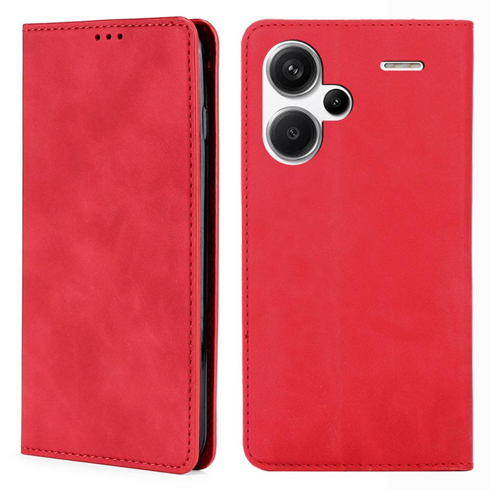 For Xiaomi Redmi Note 13 Pro+ 5G Case Skin-touch PU Leather Card Holder Phone Cover