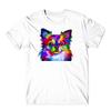 Colorfull Chihuahua T-shirt Funny Multi Logos Colourful Unisex Tee Top