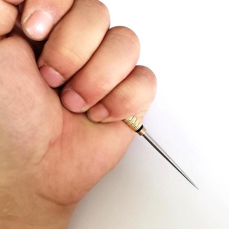 Portable Multifunctional  Titanium Alloy Toothpicks Pocket Toothpick Holder Fruit Fork Outdoor Picnic Camping