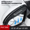 GLC 2 Piezas Visera Protectora de Lluvia para Espejo Retrovisor de Coche Espejo Redondo Pequeño Para Mercedes Benz AMG W124 W202 W203 W204 W210 W211 Accesso