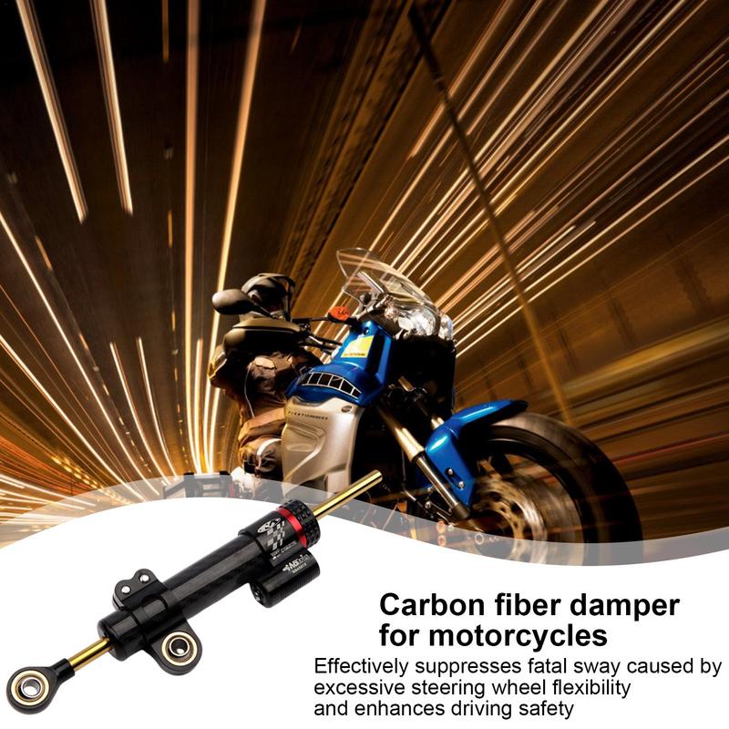 Steering Damper Motorcycle Carbon Fiber Safety Control Steering Damper Stabilizer For Enhanced Motorcycle Parts Performance For