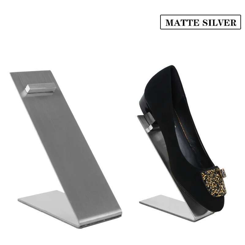 5pcs Stainless Steel Hanging Bag Display Stand Metal Handbag Hanger Rack Wig Hat Hook Bracket Standee Exhibition Showing Props