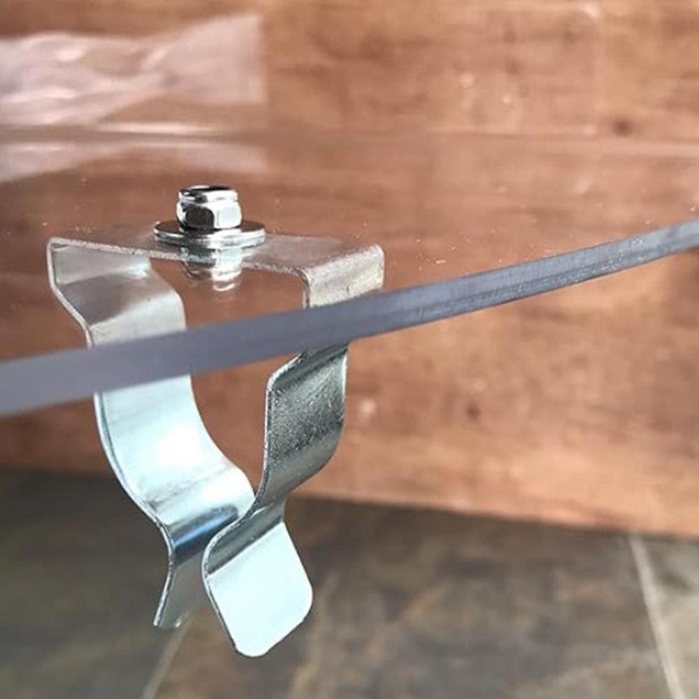 Window Well Cover Clips Set Of 5 Metal Basement Window Well Cover Install Retaining Clips Egress Cover Spring Clips With Screws