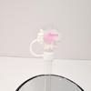 Daisy Straw Cap - 10mm Stanley Cover, Reusable Chrysanthemum Design