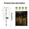 200LED Wire String Fairy Light Solar Firework Lights Outdoor Waterproof Solar Lawn Lamp for Villas Gardens Paths Party Decor