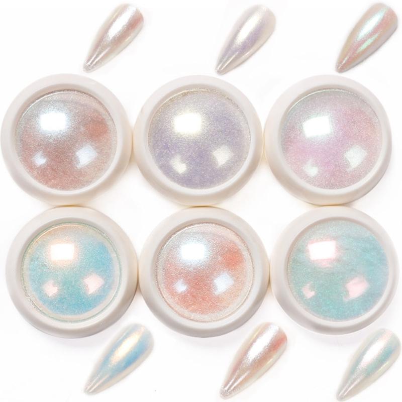 Chrome Nail Powder Metallic Nail Powder Mirror Effect Nail Art Powder Holographic Chrome Powder for Nail Art Decorations 1
