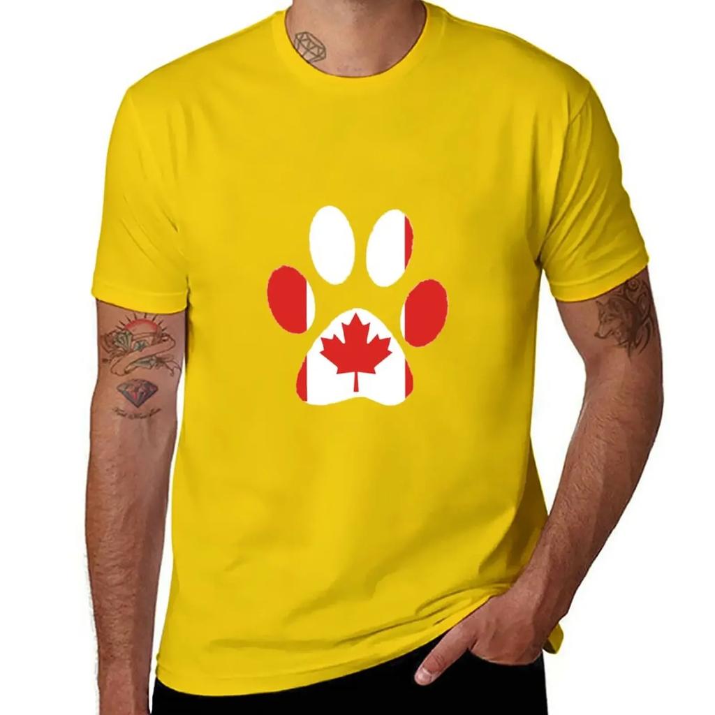 T-Shirt vintage clothes black Canadian Cat/ T-Shirt hippie clothes t shirt man summer top clothes