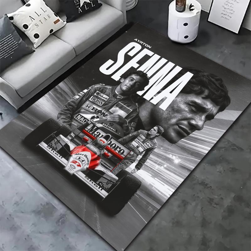 Ayrton Senna Carpet Rug for Living Room Bedroom Home Sofa Decoration,Kids play Nonslip Floor Mat