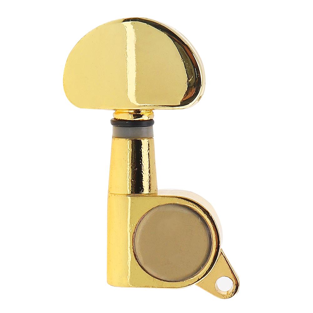 6pcs 40 / 41 Inch Folk Guitar Tuning Pegs 3R+3L All Closed Machine Heads Tuners Gold Black Optional