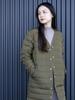 Beams Heart French Long Down Size M Women's Jacket, Olive,