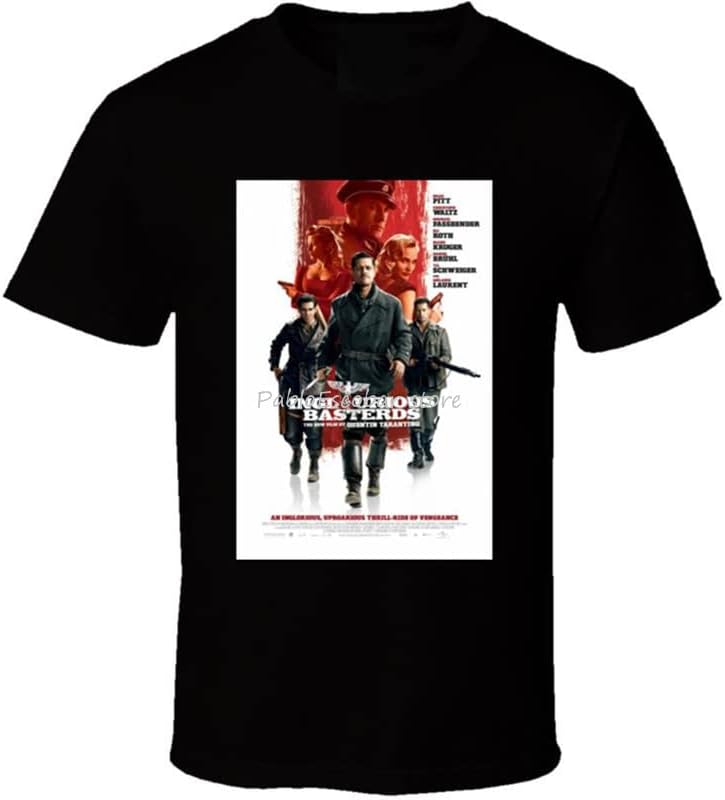 New Inglourious Basterds Classic Action Men s T-Shirt Size 4XL 5XL New Funny Tee Shirt XL чёрный