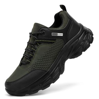 Men's Hiking Shoes Outdoor Trainers Lace-Up Climbing Shoes Men Trekking Sneakers Anti-Slip Hunting Sneakers