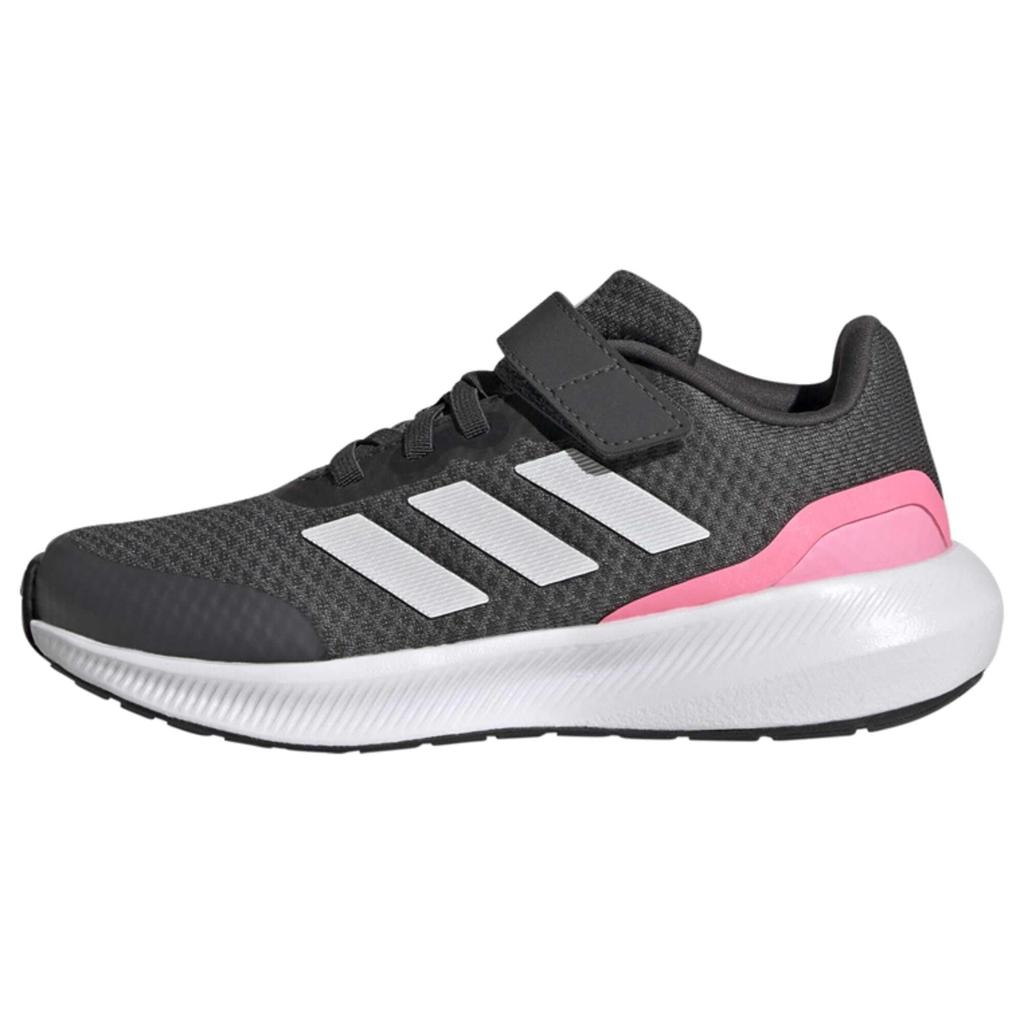 Adidas Core Fight Junior Running Sport Elastic Top Boys and Sizes Gray Pink Size 2.0 Shoes, Running, Lace, Strap, Girls, 17-25.5cm, LTJ63, Six/Crystal