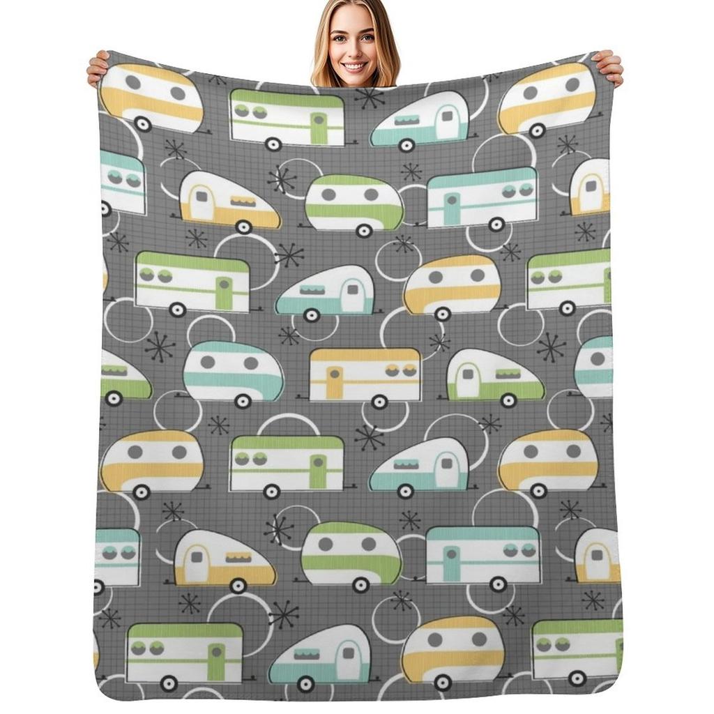 Jolly Holiday Throw Blanket Lightweight Warm Blanket for Travel Camping