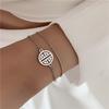Double Layer Korean Fashion Titanium Steel Friendship Bracelet for Women - Simple, Stylish, and Trendy