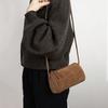 New Niche High-End Simple and Stylish Single-Shoulder Crossbody Matte Pu Pen Holder Retro Cylindrical Women's Small Bag