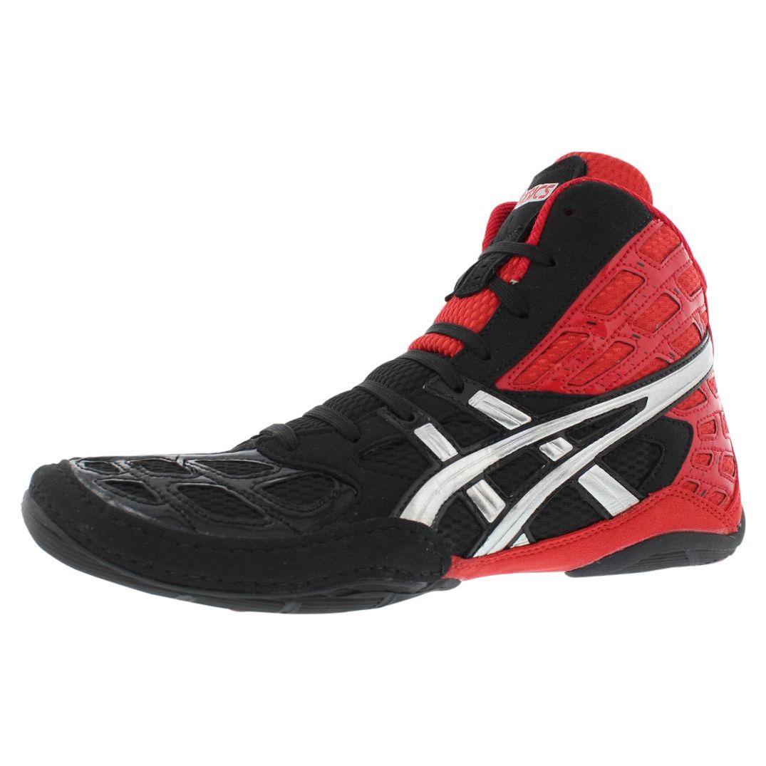 Asics Split Second 9 Comfortable Shock Absorbing Durable High Top Training Shoes Men Training Shoes Red Black J203Y2193 43.5