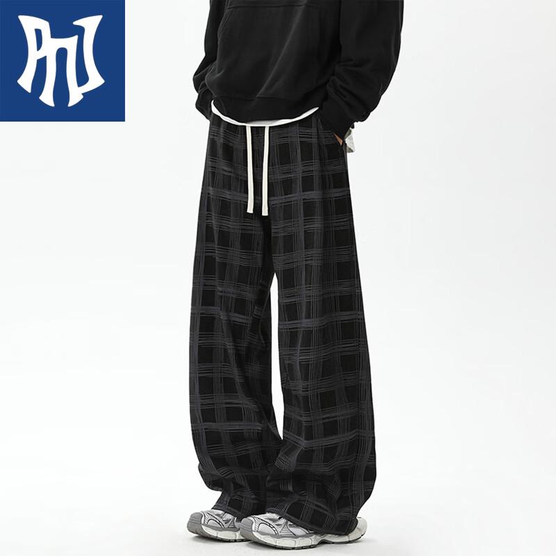 PNJ Men s Plaid Straight Leg Casual Pants M