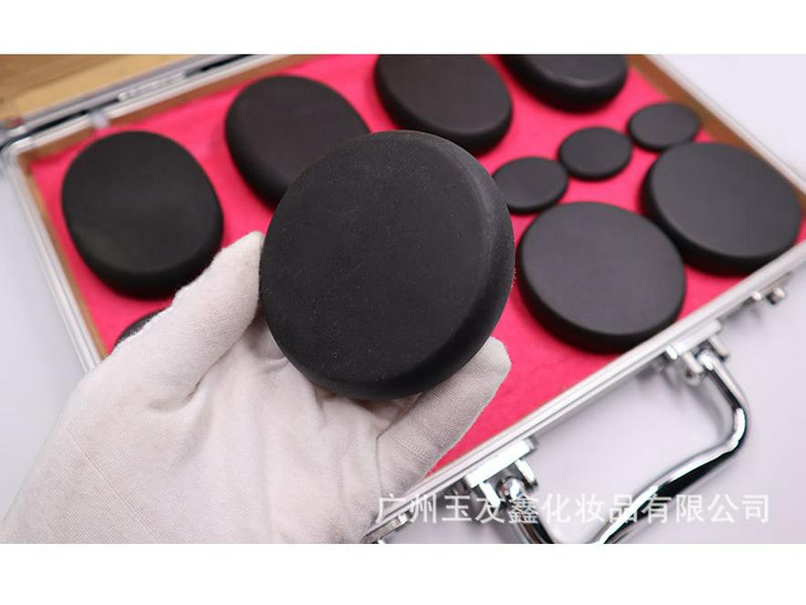 28-Piece Jade Hot Stone Massage Set with Heated Box for Spa and Physiotherapy