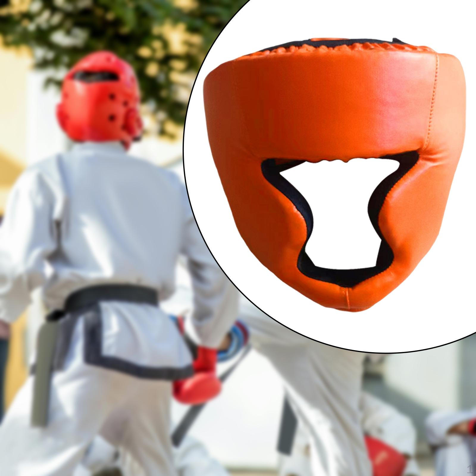 

Взрослый шлем для спаррингов для тренировок по боксу и тхэквондо Orange