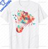 Colorful Shuttlecock  Birdie Badminton Player Sports Lover TShirt  Unisex Clothing Tops Streetwear Graphic T Shirts Camisetas