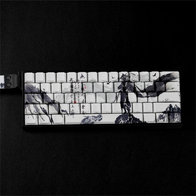 Original Profile Keycaps PBT Material Dyes Sublimations Side Print Keycap For Small Mechanical Keyboards 60% 68% Layout