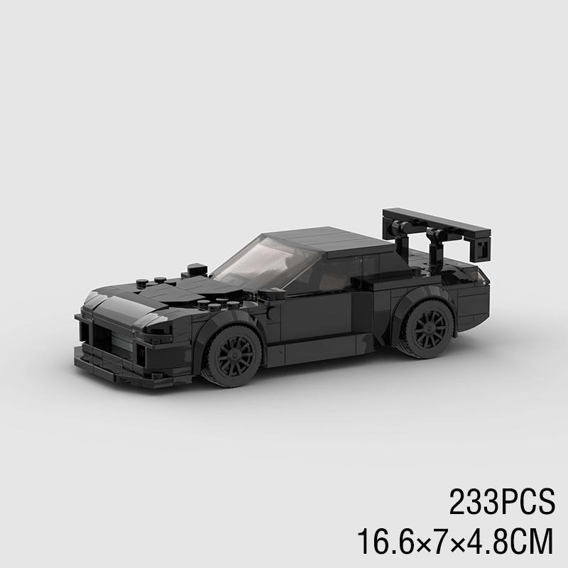 Moc F1 City Speed Sports Racing Car Building Blocks Brick R34 Rx-7 Vehicle Supercar Fast & Furious Mk4 Supra Kids Toys