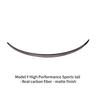 For Tesla Model Y Rear Trunk Spoiler 100% Real Carbon Fiber Red Line For Tesla Model Y 2021-2022 Wings 2023 Auto Accessories