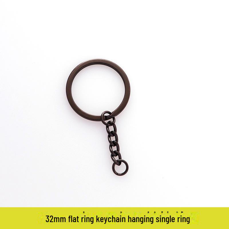 Gun Black Metal Key Chain Doll DIY Jewelry Handmade Accessory