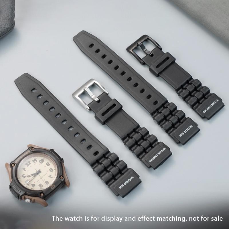 For Casio Forester FT- 500WC AW-80V W-89H Waterproof Sports Silicone Watch strap 19mm Rubber watchband Replace Accessories