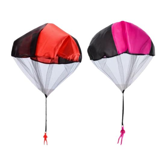 Parachute Toy with Soldier Figure Tangle-Free Kids Parachute for Outdoor Play Promotes Hand-Eye Coordination Easy Throw & Catch Parachute Toy