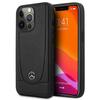 Custodia per iPhone 15 Pro Max Mercedes in Pelle Urban Nera